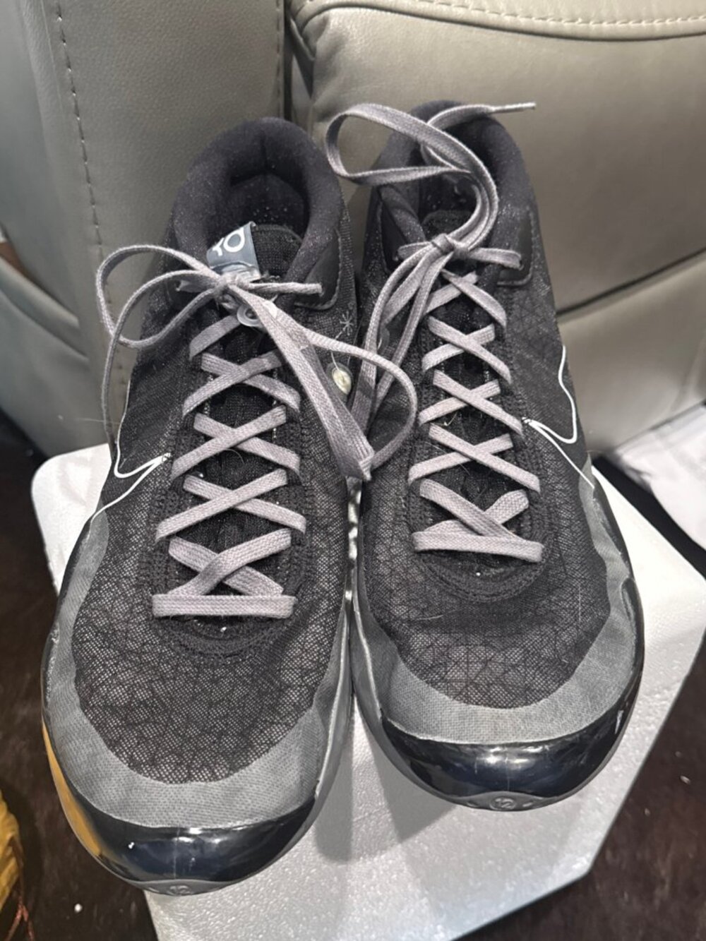 Men's Size 13 - Nike Zoom KD12 Black Cement AR4229002